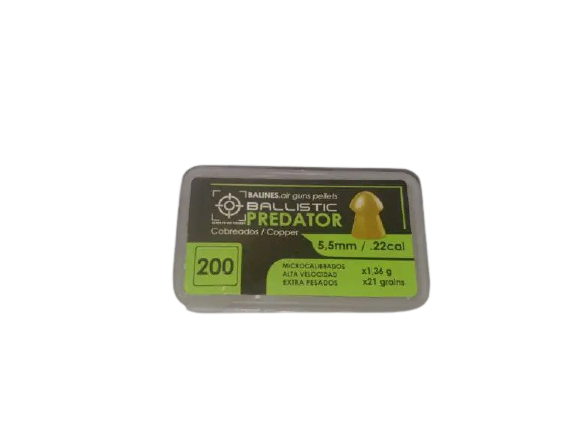 Ballistic Air Guns Pellets Predator 200pc 5.5mm
