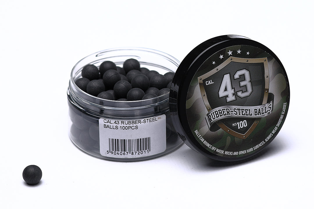 43 Cal Rubber Steel Balls 100's