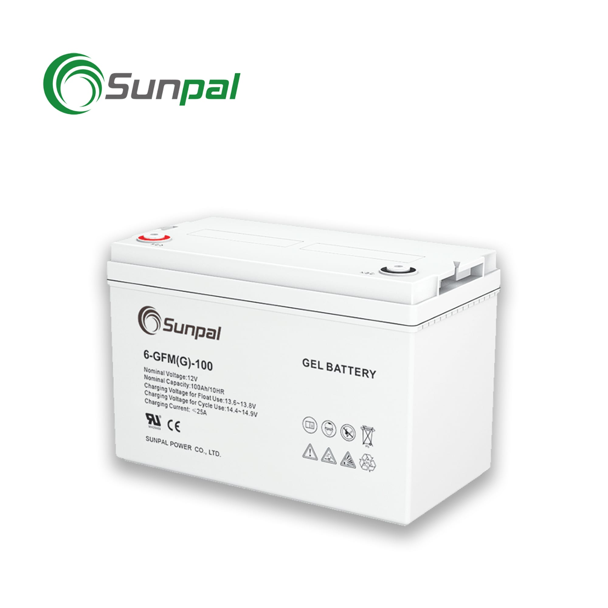 Sunpal 12V 100Ah Gel Battery