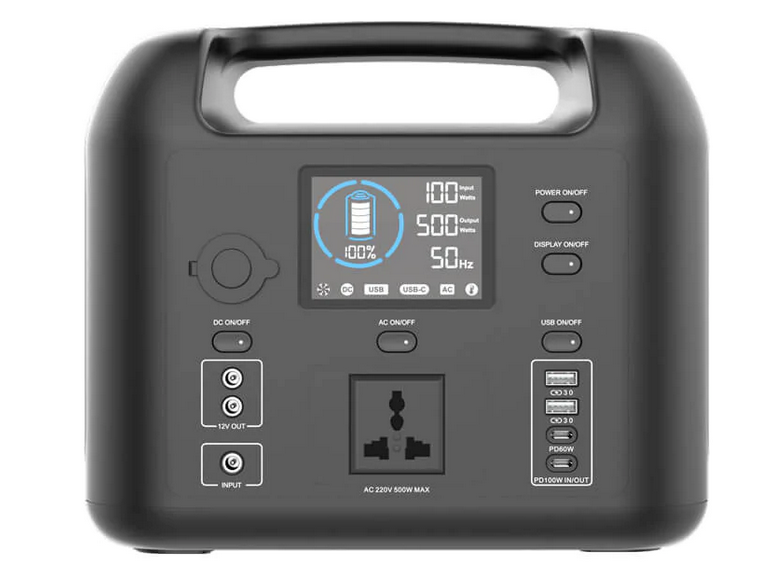 Portable Power Generator with Built in 500W Inverter | 518Wh LiFePO4 Battery