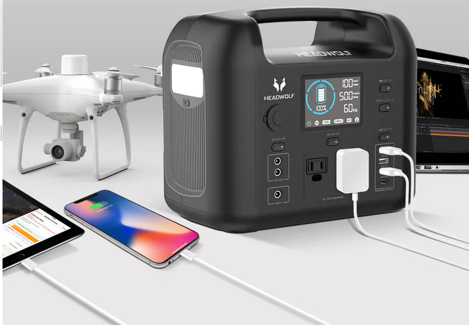 Portable Power Generator with Built in 500W Inverter | 518Wh LiFePO4 Battery