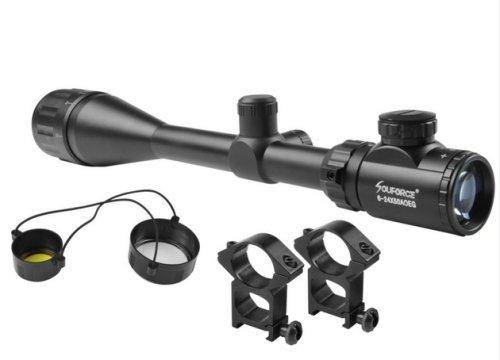 Beileshi 6-24 X 50 AOEG Green Red Mil Dot / Rangefinder Reticle Tactical Rifle Scope - Security and More