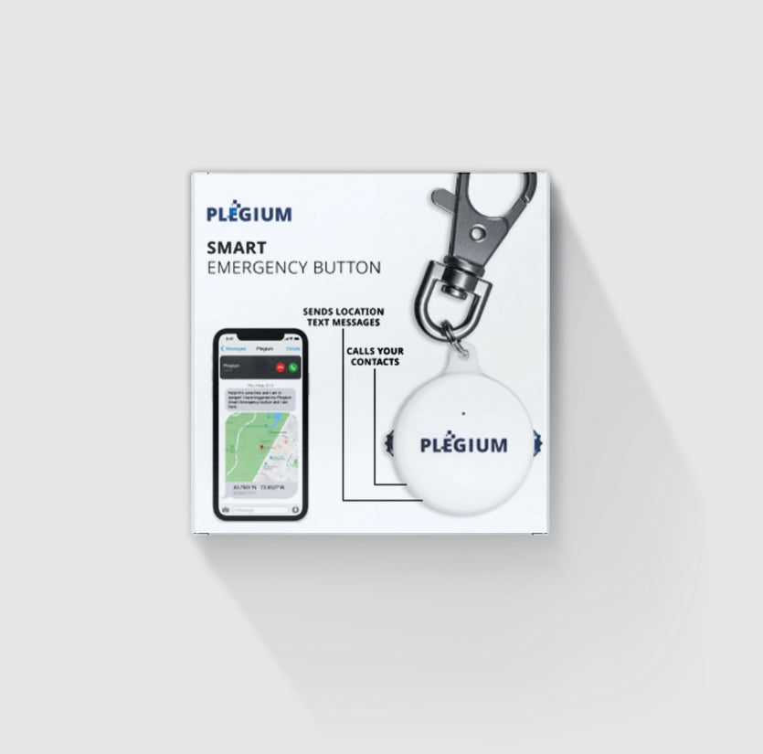 Plegium Smart Emergency Button with FREE GPS tracking Notifications