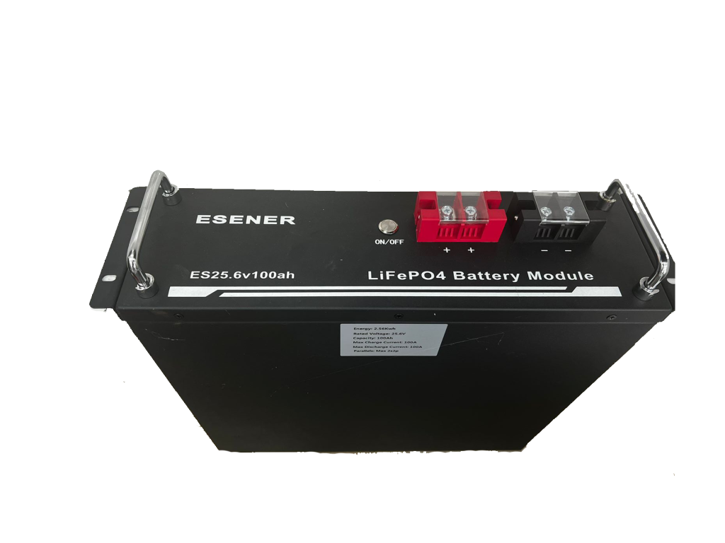Esener 25.6V 100Ah Lithium Battery 2.56KWh | Wall mount Bracket Included