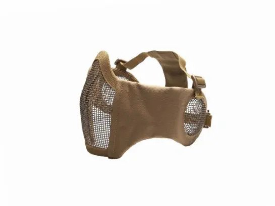 ASG 19234 Mesh Mask Ear Protect Metal Low Half Tan