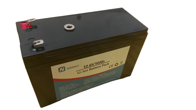 Nenergy 12.6V Li-Ion 10Ah Battery Pack | 12V 10Ah Lithium Ion Battery