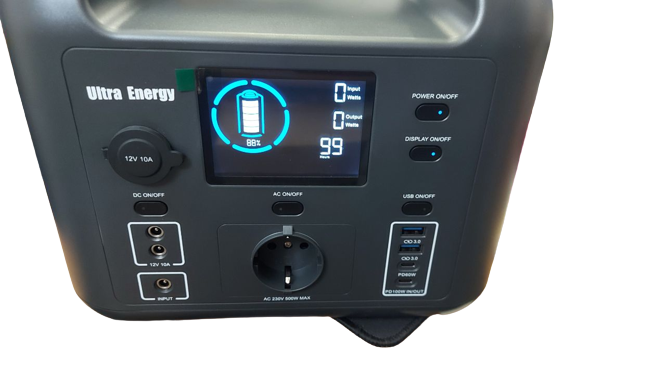 Portable Power Generator with Built in 500W Inverter | 518Wh LiFePO4 Battery