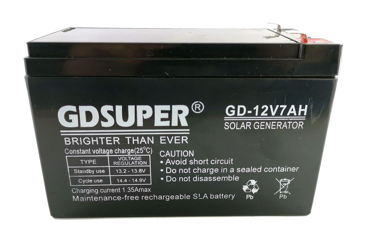 GD Super 12V 7AH Battery Lead Acid - Most Gate Motors & Alarms