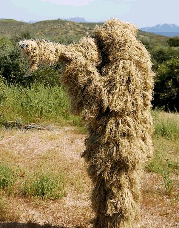 Ghillie Suit P.L.A. Camouflaged Clothing - Karoo Beige