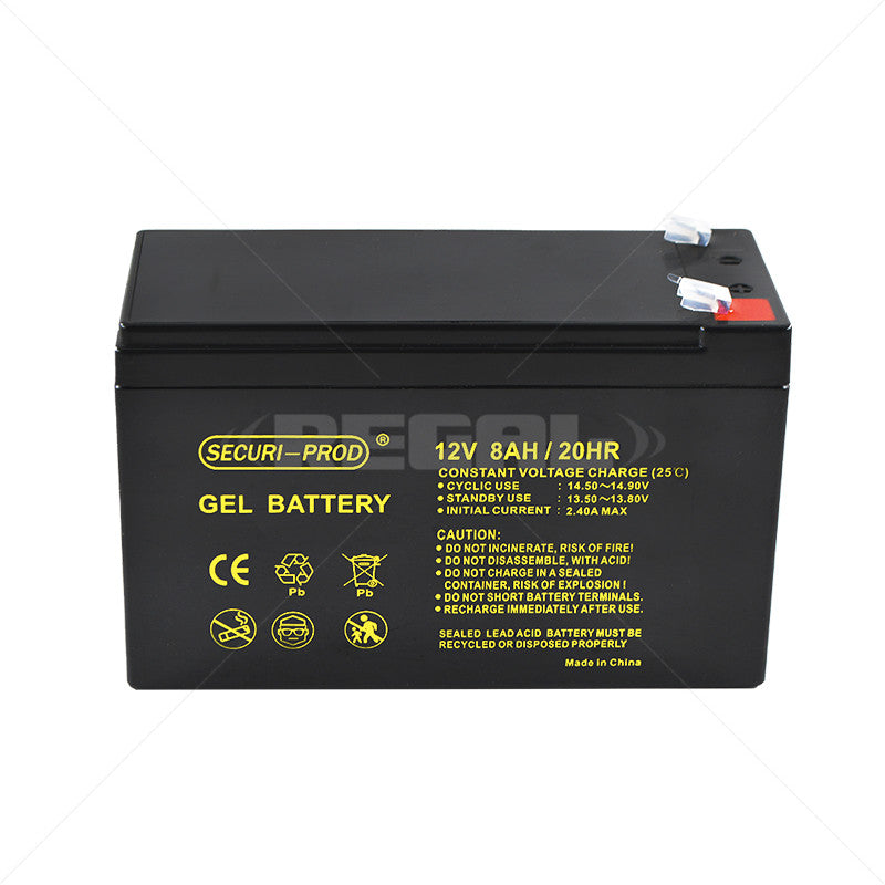 Deep Cycle Battery - 12V 8AH GEL Securi-Prod