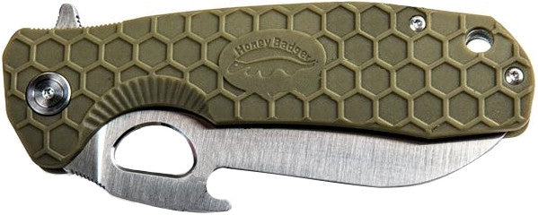 Honey Badger Tong Medium Folding Knife - Green