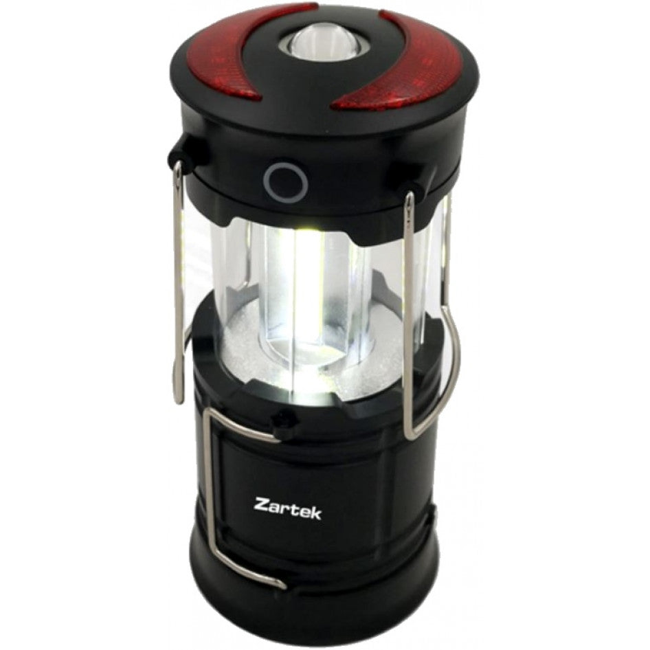 Zartek Lantern, LED 250Lm, Rechargeable via USB, Collapsable, Top Torch