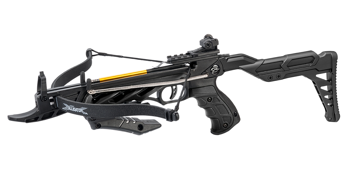 ManKung Alligator 80LBS Self-Cocking Fiberglass Pistol Crossbow