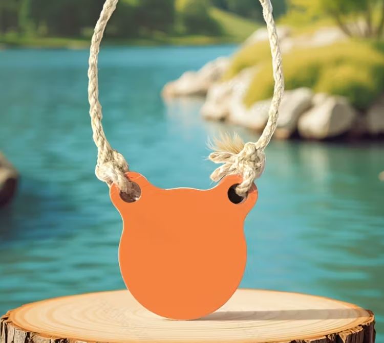 AR500 Steel Gong Target Laser-Cut 2.0inch/5.08cm Diameter 0.24inch/6mm