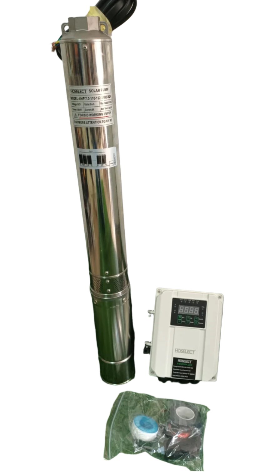 AC/DC Solar Borehole Pump Brushless 9m³ | 100M | 192V | 1500W