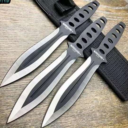 Fixed Blade set of Throwing Knives with Sheath