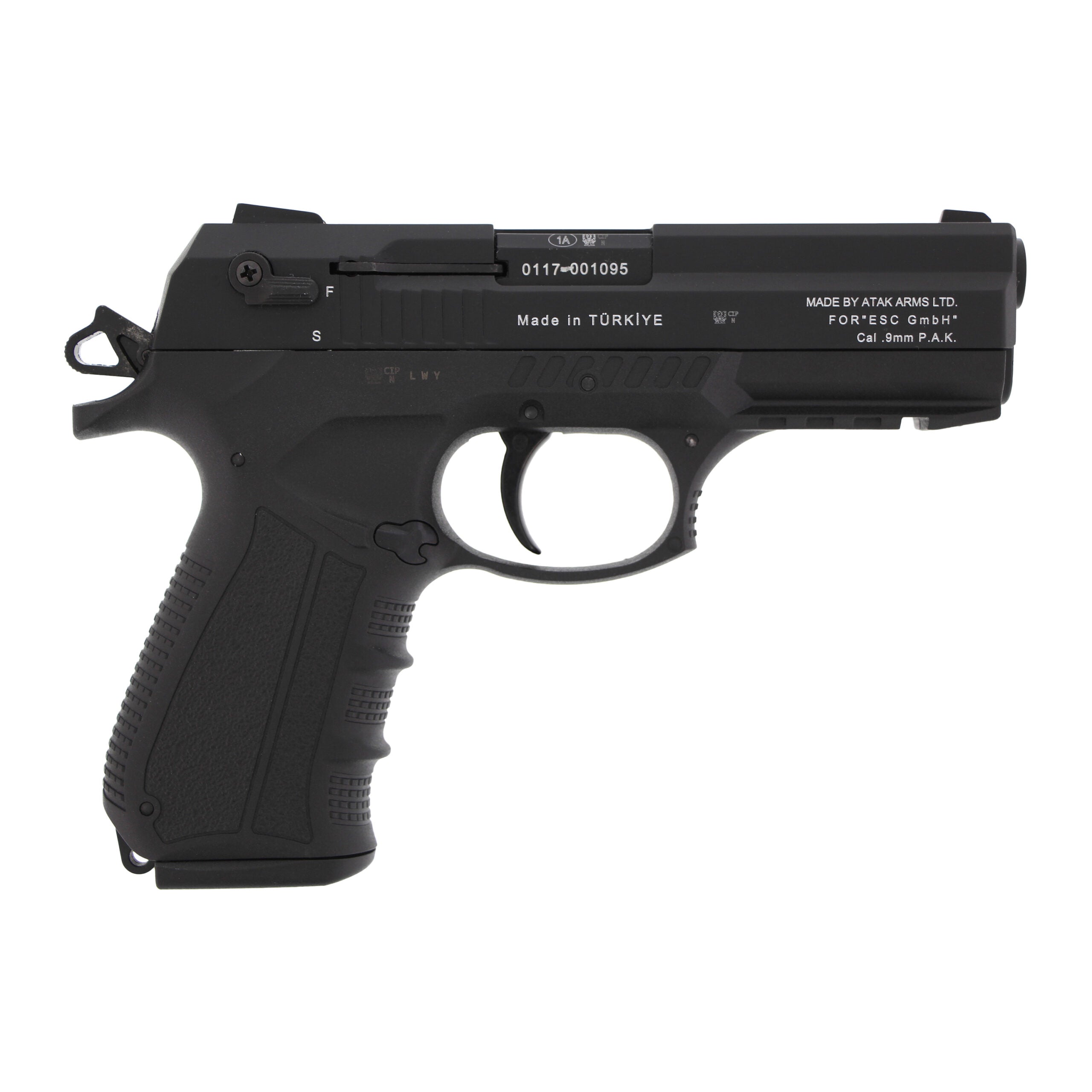 Zoraki 2918 - 9mm pepper/teargas/blanks pistol, black