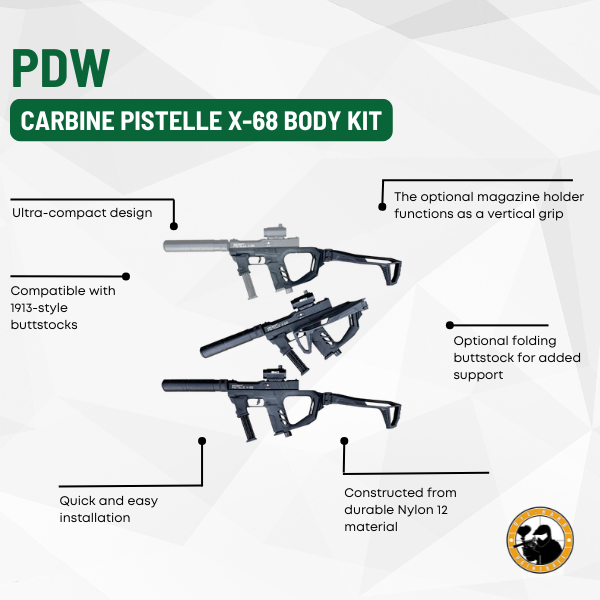 Defense Innovation PDW Carbine Pistelle X-68 Body Kit