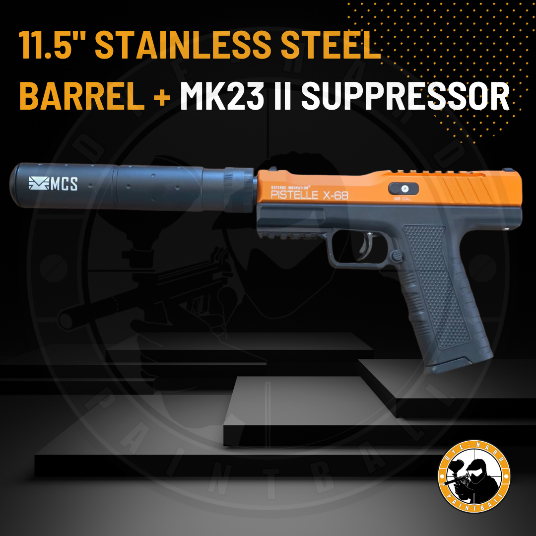 Pistelle X-68 11.5-Inch Stainless Steel Barrel and MK23 II Suppressor