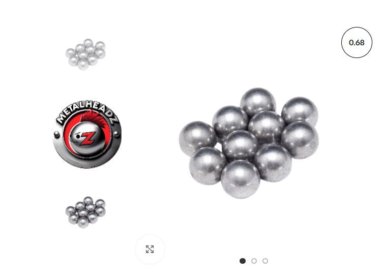 MetalHeadZ 0.68 Cal Aluminium Balls 0.68 Caliber 7.4g