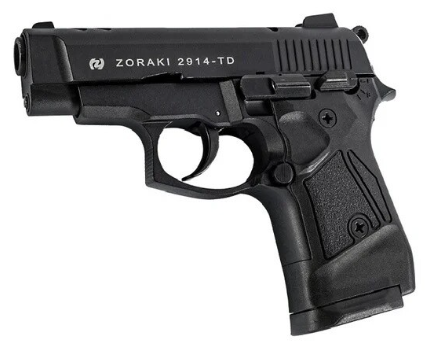 Zoraki 2914td - 9mm pepper/teargas/blanks pistol, black