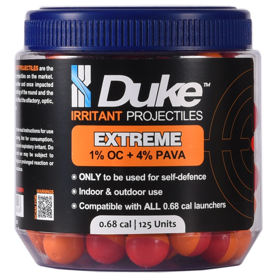 Duke Extreme Irritant Projectiles 0.68 Caliber Self Defence Ammo