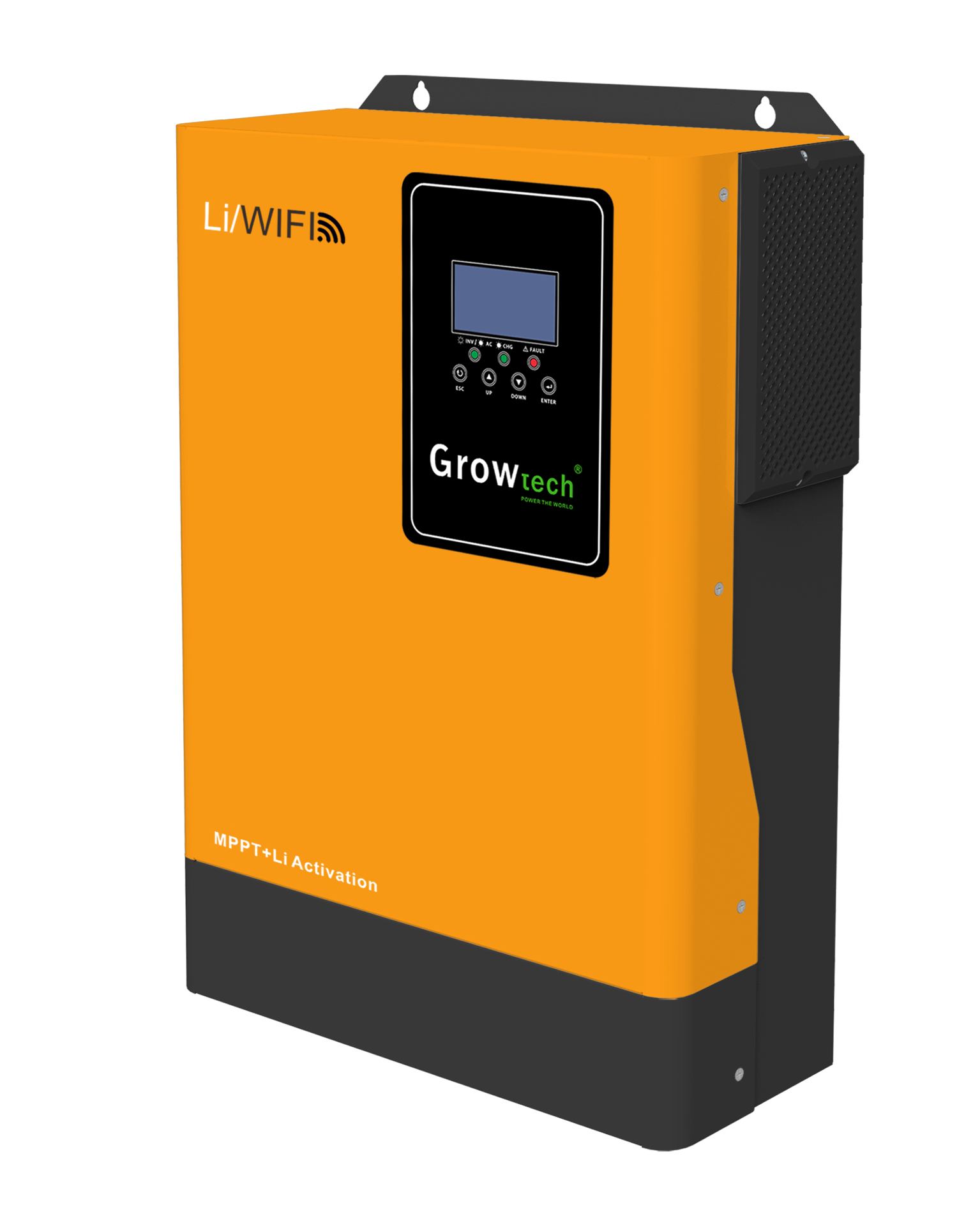 Growtech 5.5KW Inverter | 100A MPPT | 48V Yellow