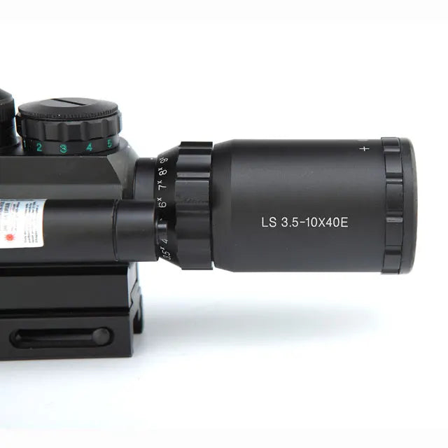 SPIKE 3.5-10X40mm Scope with Laser Sight