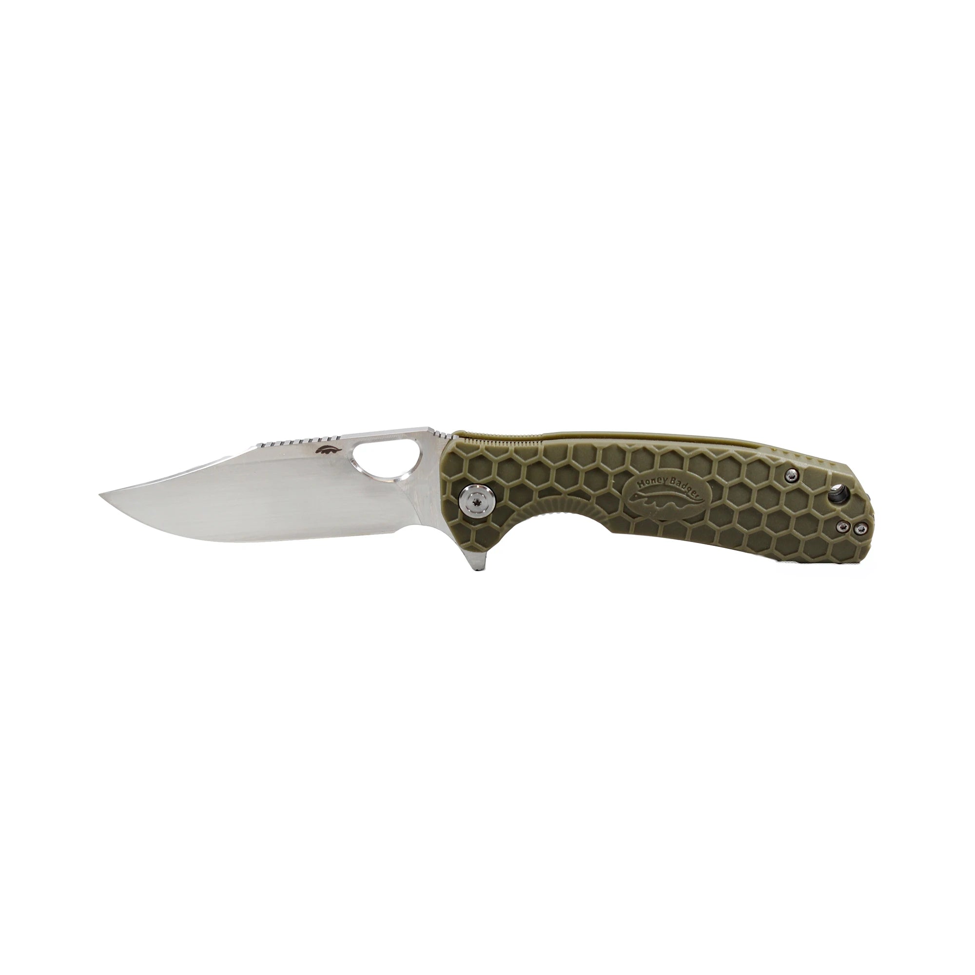 CPS-GRN H.BADGER CLIP-POINT L/R SMALL - GREEN HB4077