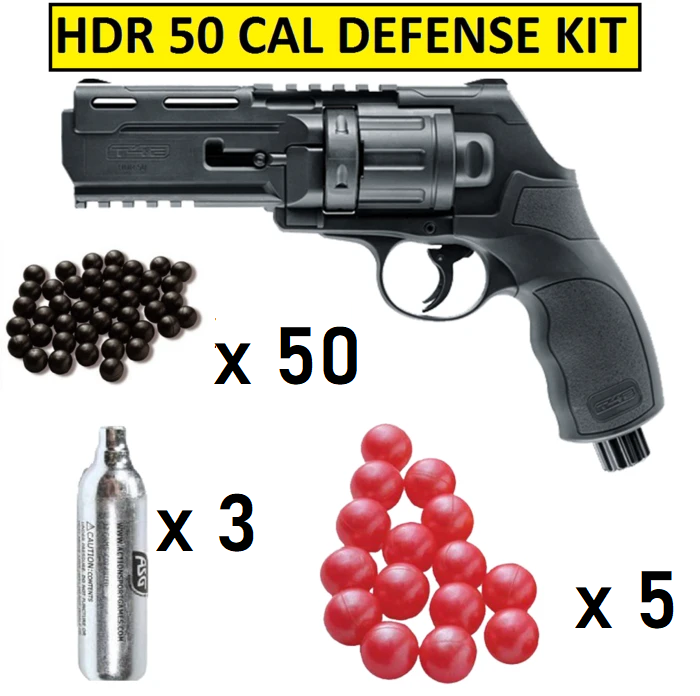 Umarex T4E HDR50 Home Self Defence Revolver | 50Cal Shooter | Complete Kit