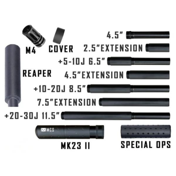 Defense Innovation Pistelle X-68 7.5-Inch Stainless Steel Extension Barrel