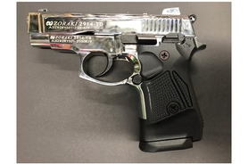 Zoraki 2914TD 9mm Pepper Gun Blank Gun Shiny Chrome and Black