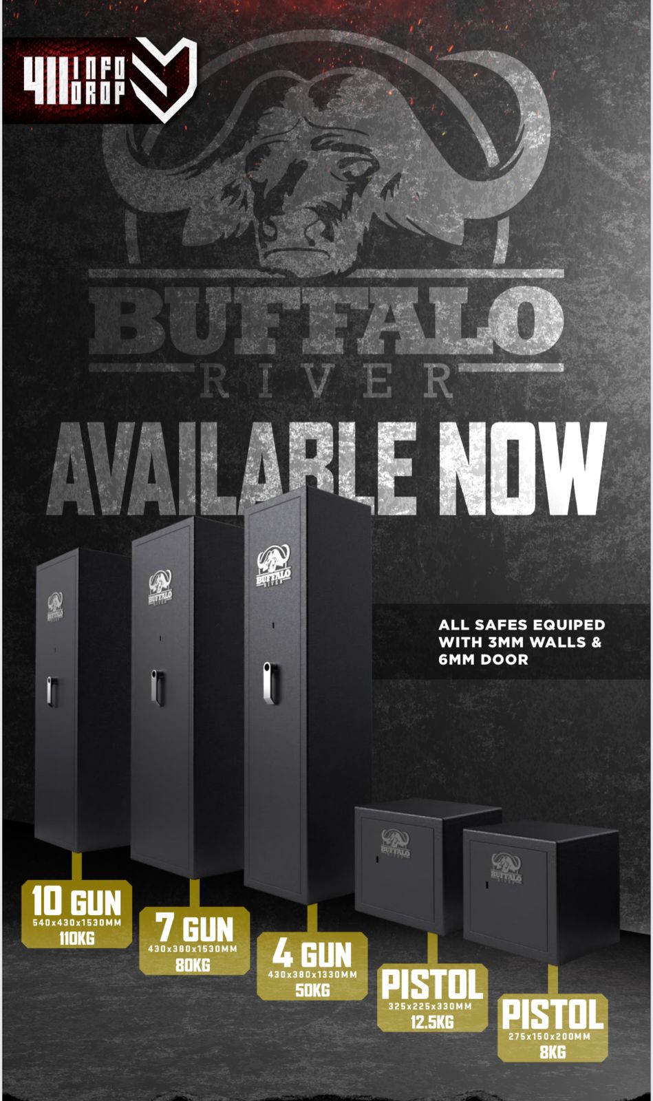Buffalo River Wall Safe | Store Firearms and Valuables