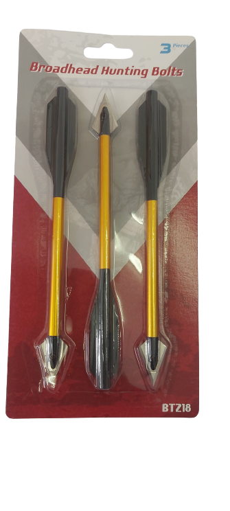 6.3 Inch Aluminum Pistol Crossbow Bolts Arrows – Steel Tips, 12-48 Pack For 50-80lb Bows