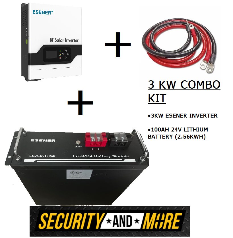 3KW Esener Backup Combo Kit 2.56kwh (100Ah)