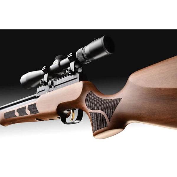 Kral Puncher W - Walnut 5.5MM PCP with Adjustable Power, Supplied with 2 Magazines
