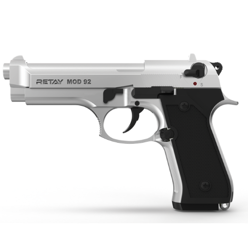 Retay Blank Gun - Mod 92 Chrome | Pepper Gun