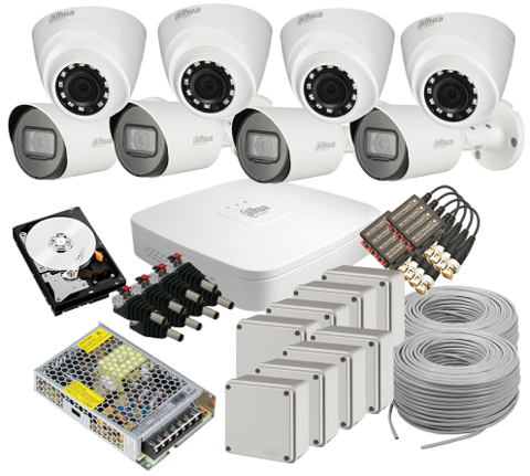 Dahua 8CH 720P CCTV Kit (1TB Included)