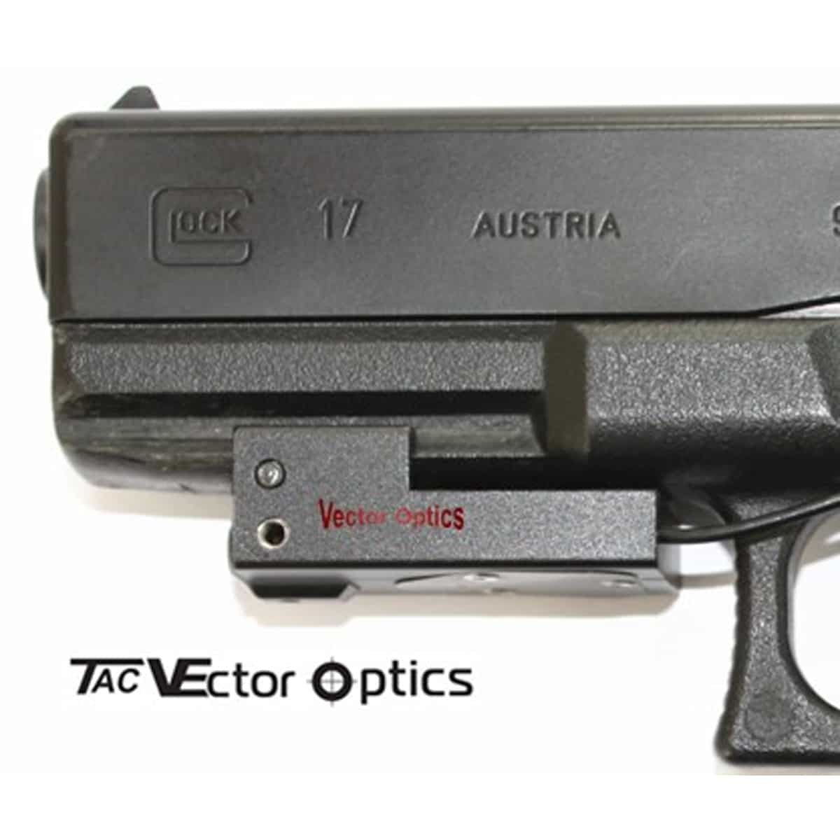 Vector Optics Inferno Pistol Super Thin Red Laser w/Pressure switch