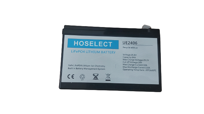 HOSELECT 25.6V 6Ah Lithium Battery LiFePO4 (Best Garage Door Battery)