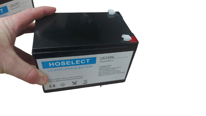 HOSELECT 25.6V 6Ah Lithium Battery LiFePO4 (Best Garage Door Battery)