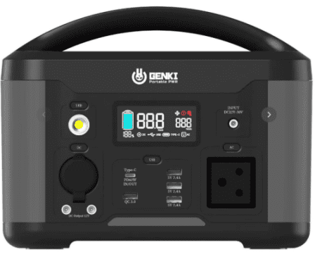 Genki 500W Portable Power Station Inverter with 515Wh Lithium Battery