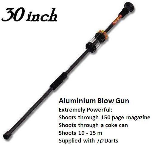 30" Blow Gun "Blow Pipe" with 10 Darts - Security and More