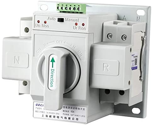 Dual Power Automatic Changeover switch ATS 63A (Use with Generator or Inverter)