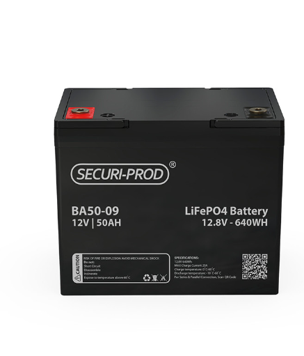 Deep Cycle Battery Lithium 12.8V 50AH Lithium Securi-Prod