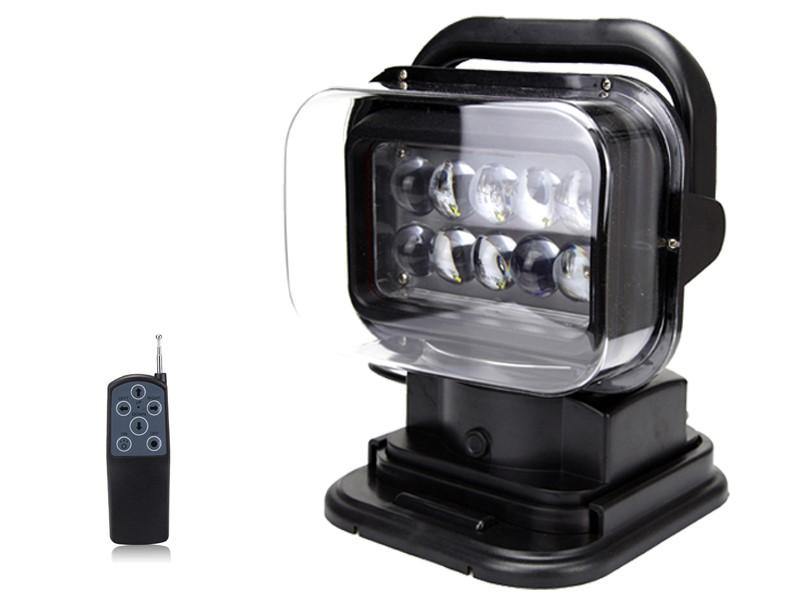 50w Led Vehicle Search Light 12v | 360 Degree W/ Wireless Remote - Security and More