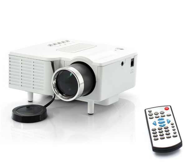 Imaging Technology Led Projector Mini Mini LED Projector with LCD Image System - White