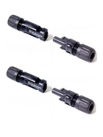 Male & Female Solar MC4 Connectors - Pack of 2