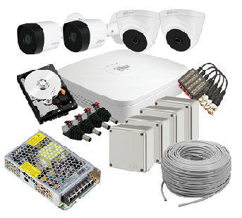 Dahua 4CH 720P CCTV Kit (1TB Included) - Security and More