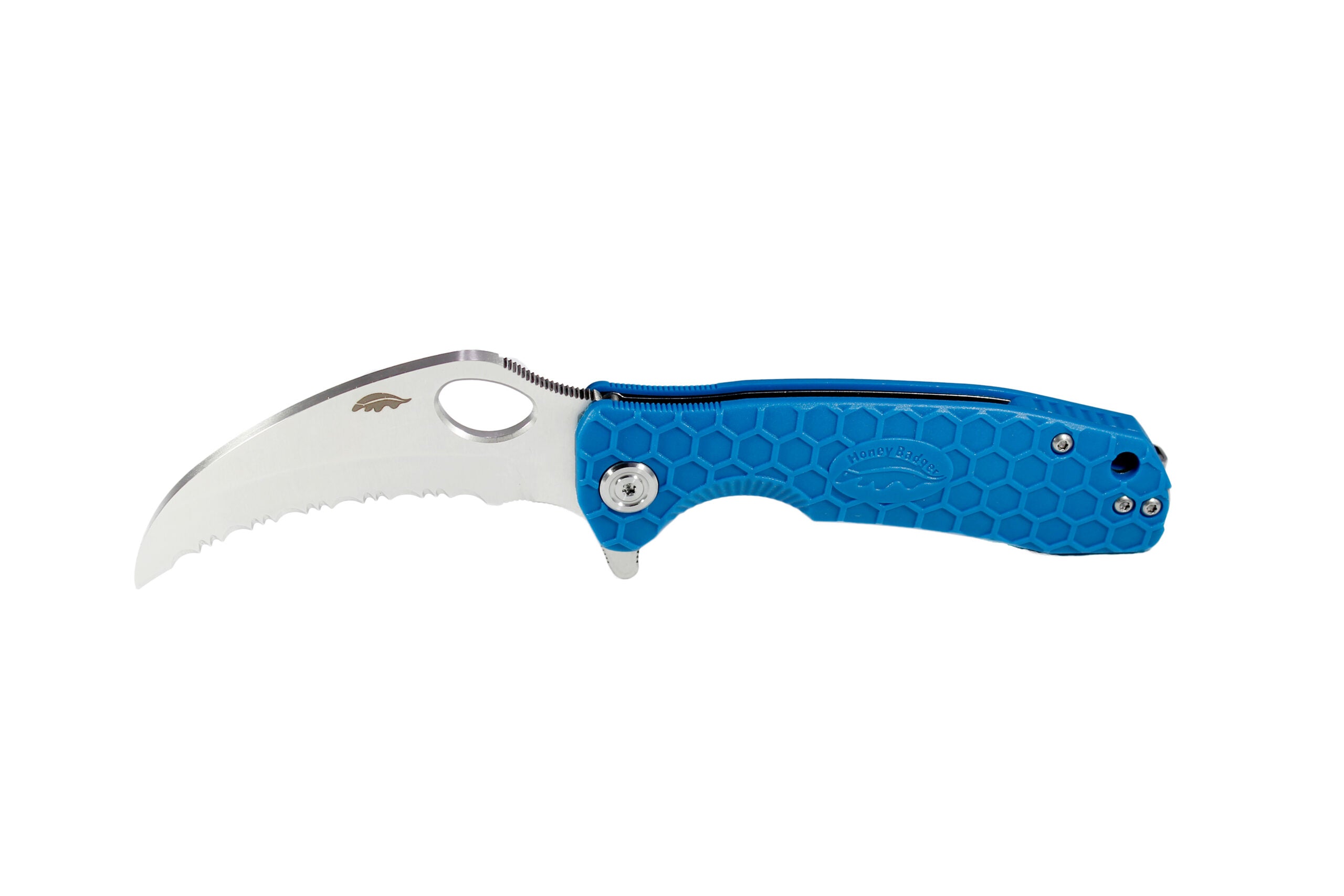 Honey Badger Claw L/R Large - Blue Serrated